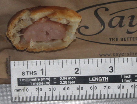 Sayers Sausage Roll Cross Section