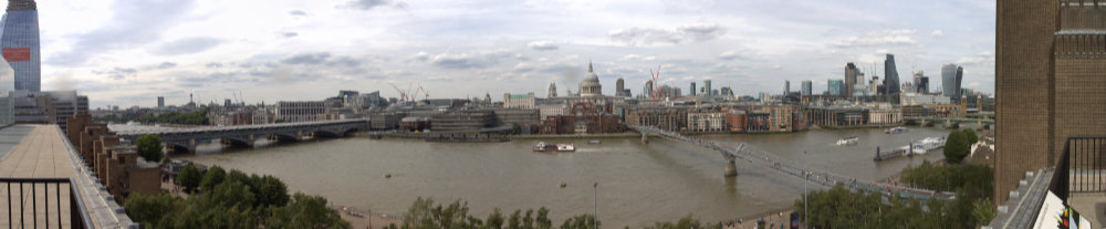 View across the Thames from Tate Modern Member's Bar July 2017