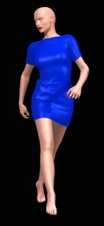 Victoria 3 wearing a dress made with Virtual Fashion dress
