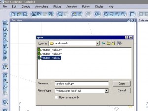 Browse to select a python script Browse to select a python script